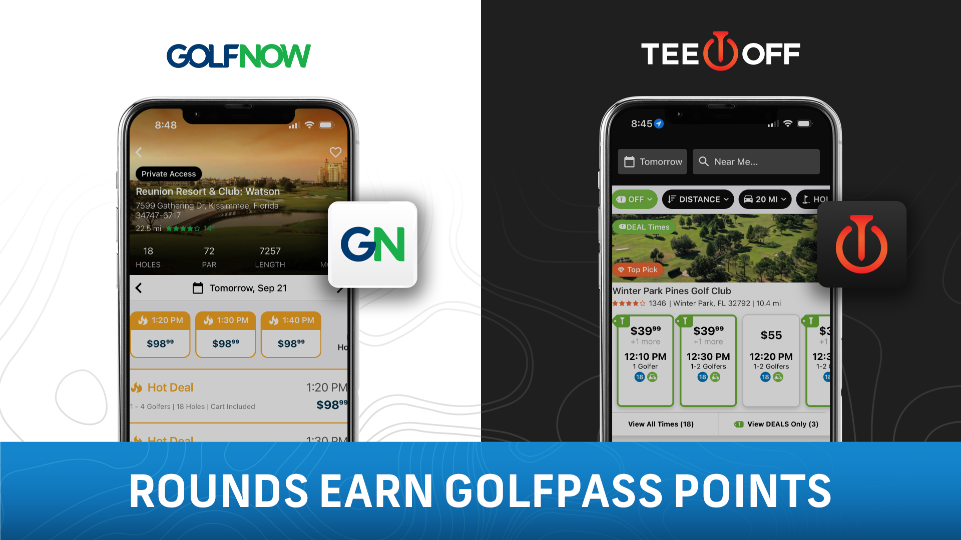 Earn GolfPass Points