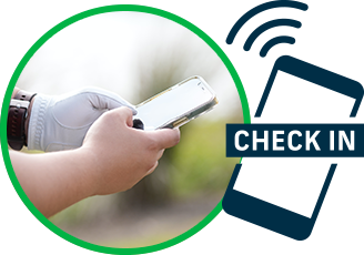 mobile golf course check in